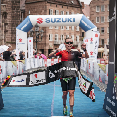 Triathlon Nürnberg Zieleinlauf